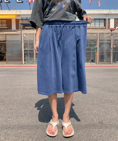 [男女通用] Wony Pigment 百慕大褶裥运动裤