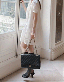 Vinil frill dress