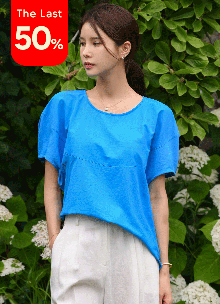 [valyou] Rustling Incision Short-sleeve Blouse Korea