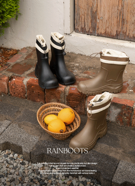 Water Free String Rain Boots Korea
