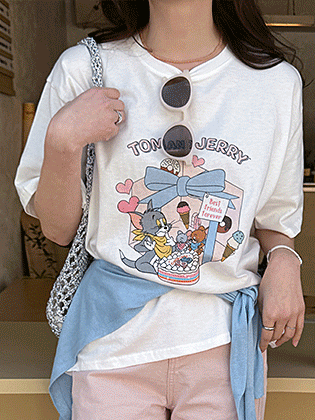 Tom and Jerry Boxy Fit Short Sleeve T-shirt