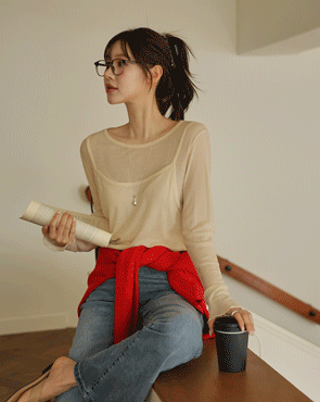 Bustier layered frill tee