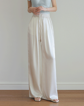 Ice banding silky pants