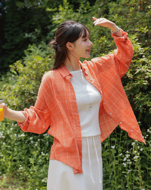 Salanta Loose Fit Summer Check Shirt
