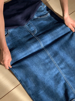 Maternity*Free Day Denim Skirt (M~2XL)