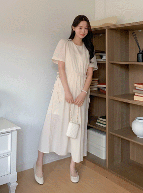 Maternity*Falling Love string One Piece