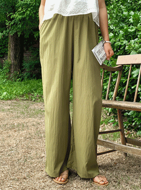 Maternity*Rustling Cooler Wide Pants