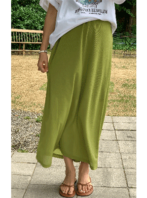 Maternity*Drawing Comfortable Elastic Waist Rong Skirt