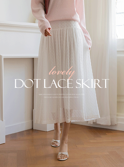 Lovely Dot Lace Skirt
