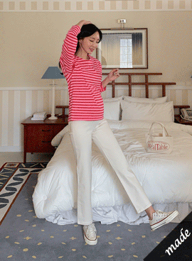 <b>[Limited Quantity SALE]</b> Maternity*Sturdy Cotton Wide Maternity Pants