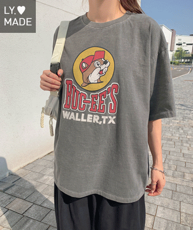 ビーバーナ塩ピグメント半そでTシャツ