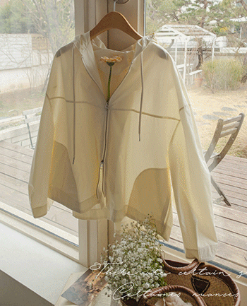[From now until summer]Hayson two-way Hood Jumper[size:F(55~77)]