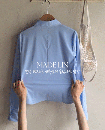 <FONT color=#5a3954>MADE LIN</font> Anjaker Slim Line Stretchy Comfortable Shirt [size: F(44-55), L(66)(Long/Short)]
