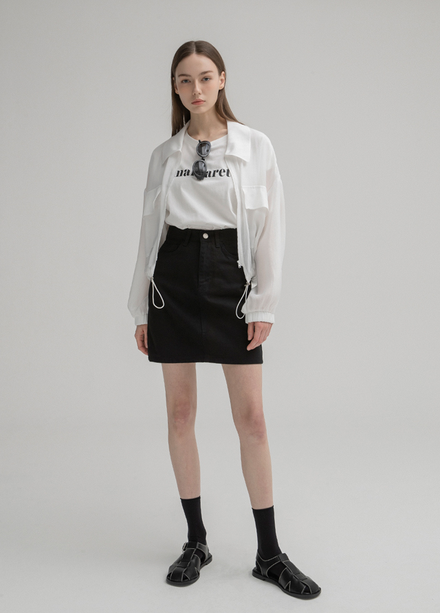 (SK-4681)Basic Cotton Mini Skirt Korea