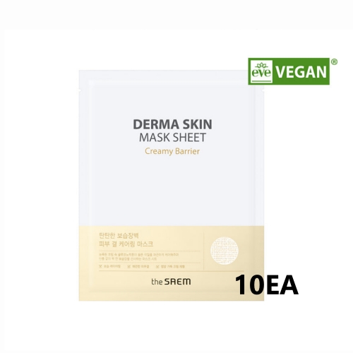 THE SAEM Derma Skin Mask Sheet 25ml*10EA (Creamy Barrier)